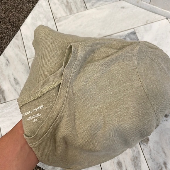 Eileen Fisher Organic Linen Jersey Tee - Picture 3 of 4